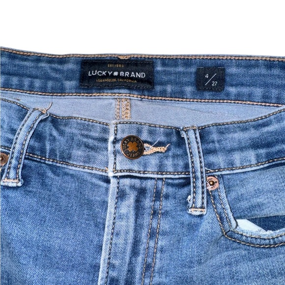 Lucky Brand Mid Rise Skinny Bridgette Jean Medium Wash Women’s Size 4/27 - Picture 5 of 6